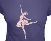 Dance Shirt - Ballerina T Shirt - 4 Colors Available - Ballerina - Organic Bamboo and Cotton Womens Shirt - Gift Friendly