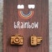 Wooden Camera Earrings
