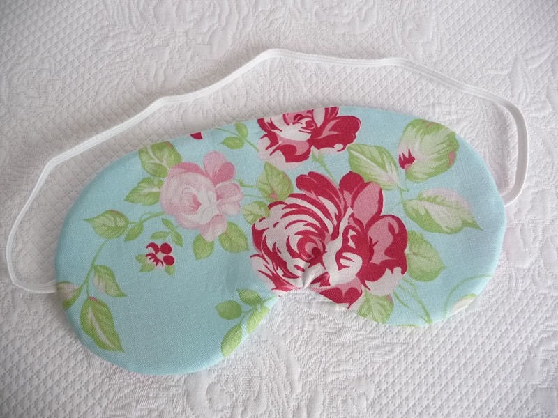 Sleep mask. Eye mask. Blue China Rose