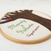 Love tree Embroidery hoop wall art - Customized personalized (names and date) GREAT WEDDING DECOR