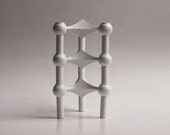 Mid Century White Candle Holders - Nagel (set of 3)