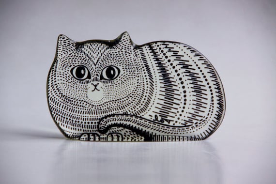 Abraham Palatnik Lucite Cat Figurine - Rare