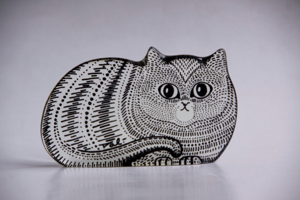 Abraham Palatnik Lucite Cat Figurine - Rare