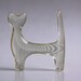 Reserved Abraham Palatnik Set of Two Lucite Cat Figurines - 60s
