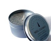 Aromatherapy Travel Candle - Well Clearly - 6 oz Palm Wax Travel Tin - Delicate by Nature