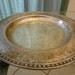 Charger Plate Shabby Silver Ornate 10 inch Wm Rogers Marked Vintage and Beautifully Tarnished