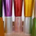 Atomic Rainbow Aluminum Tumblers "Bascal" Italian Mid Century Retro Drinkware Set Of 10 Vintage 40s-50s