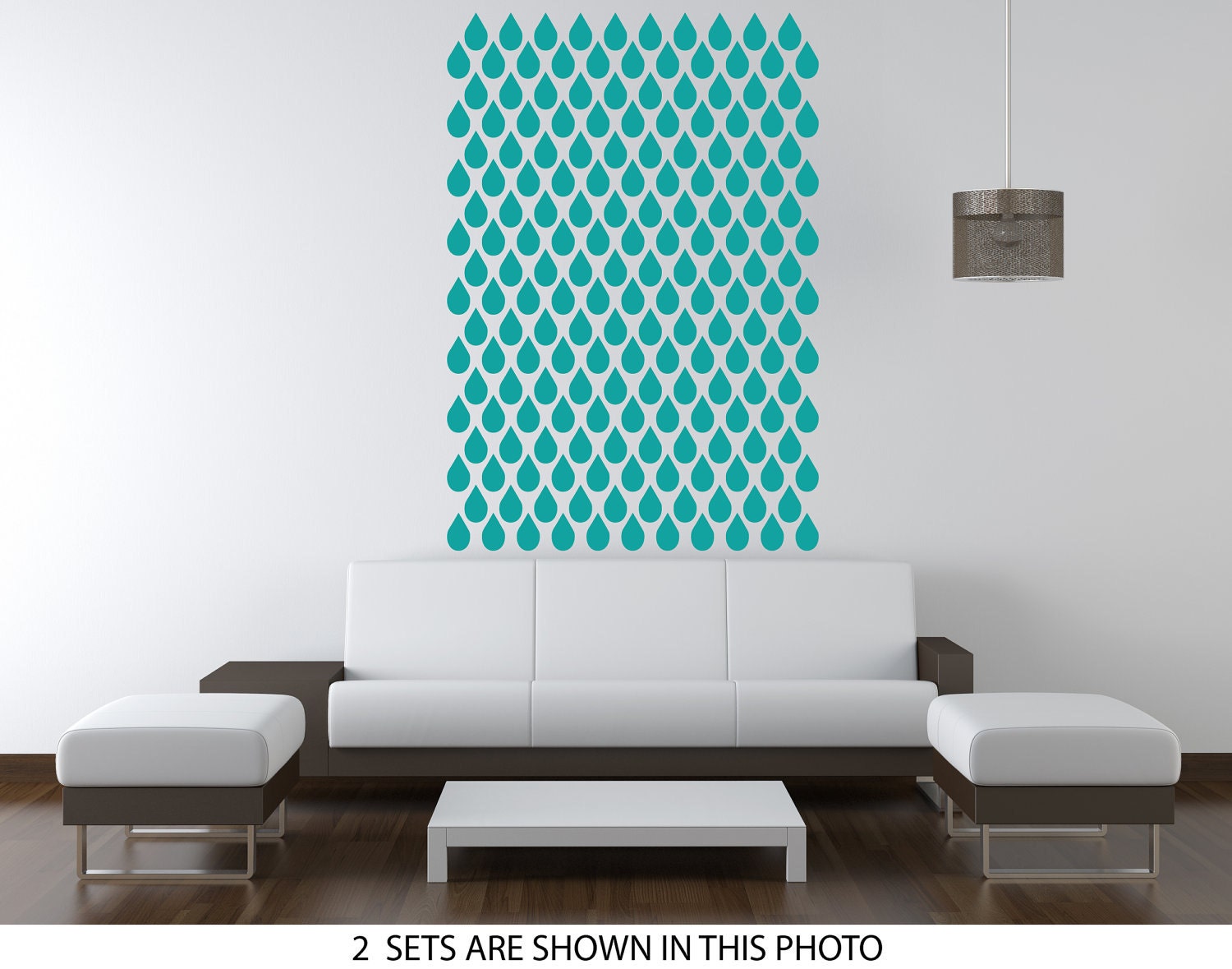Wall Decals water Drops Pattern. Seamless pattern wall stickers