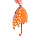 Orange beach umbrella mini coin purse