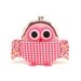 Cute hearty red owl clutch purse