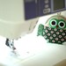 Cute starry green owl clutch purse