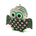 Cute starry green owl clutch purse