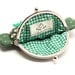 Cute starry green owl clutch purse