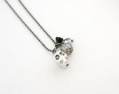 Skull and beads necklace