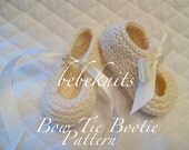 Bebeknits Bow Tie Bootie Knitting Pattern
