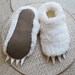 Adult Size Wolf Slippers inspired by Where the Wild Things Are