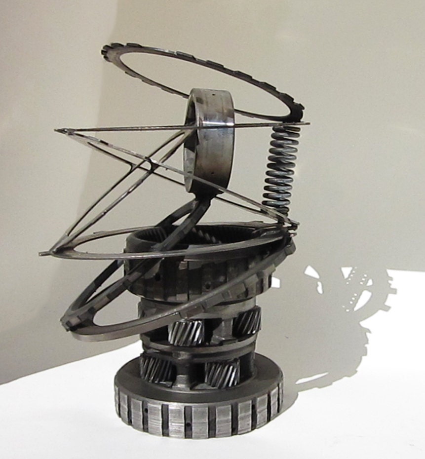 Abstract Metal Sculpture Re Purposed Automotive Parts