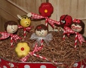 Mom's Killer Cakes & Cookies Welcome New Baby Big Brother Sister Daisy Bumblebee Bee Custom Mixed Dozen Cake Pops You Pick Coordinates