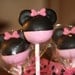 Mom's Killer Cakes & Cookies ORIGINAL DESIGN Skirt and Bow Pink Minnie Mouse Inspired Cake Pops
