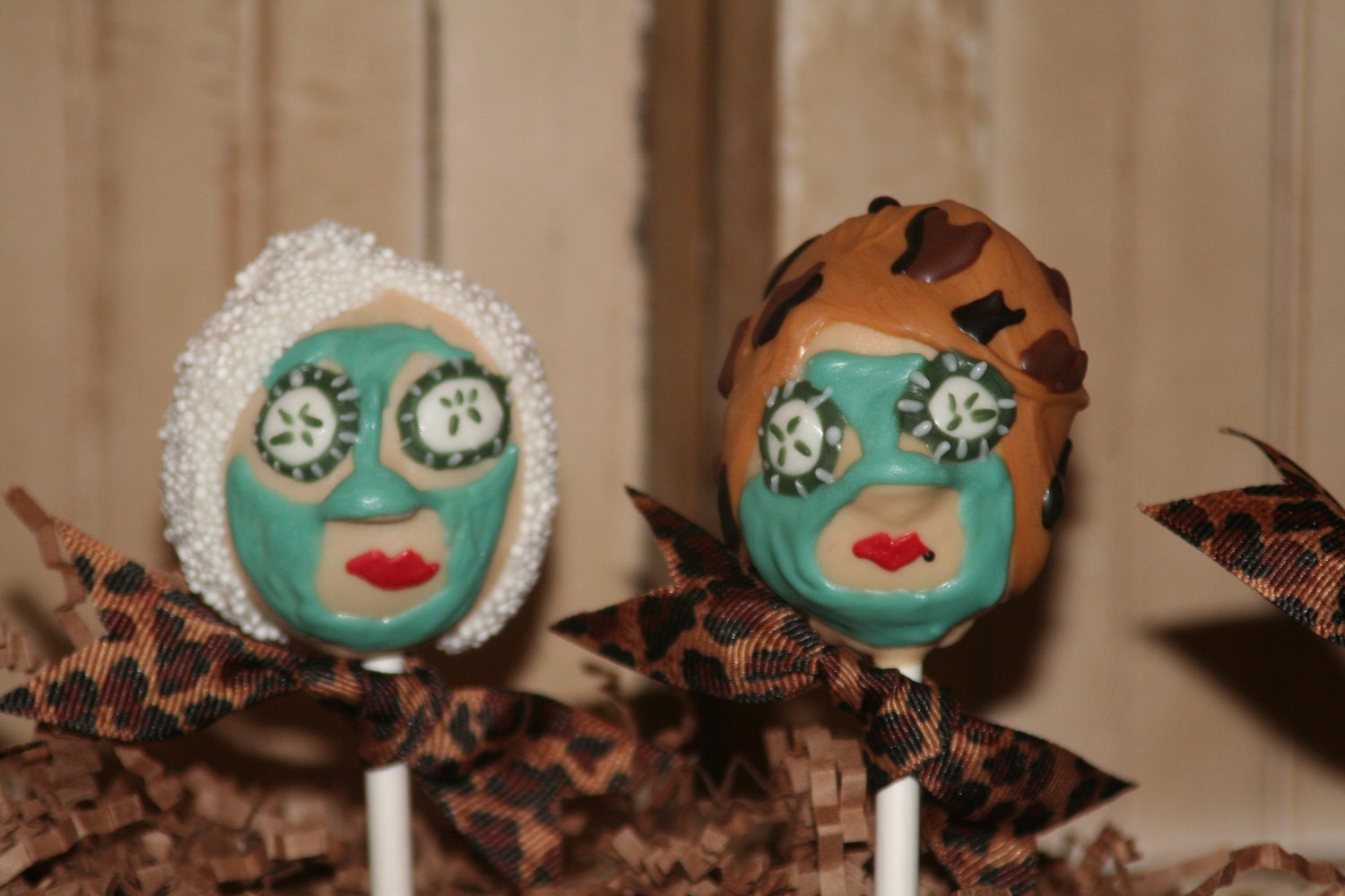 Mom's Killer Cakes & Cookies Spa Treatment, Pampering Party,  Nail Polish, Beauty Salon, Cucumber Facial Cake Pops