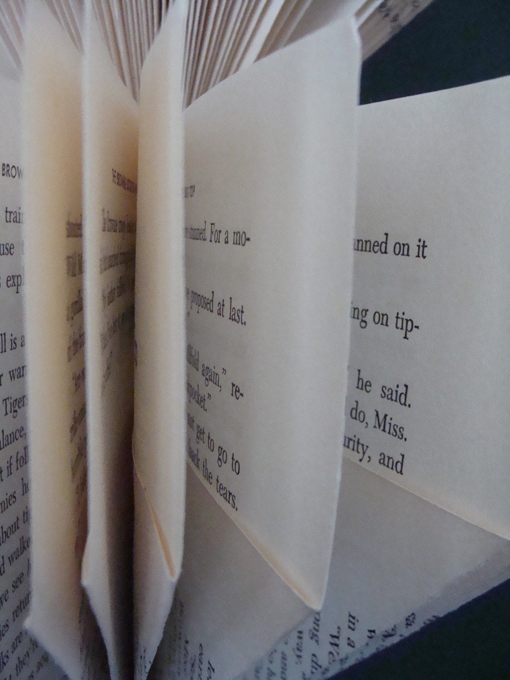 Pendant Lighting Fixture, Upcycled Vintage Books
