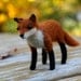 Needle Felted Wool Fox