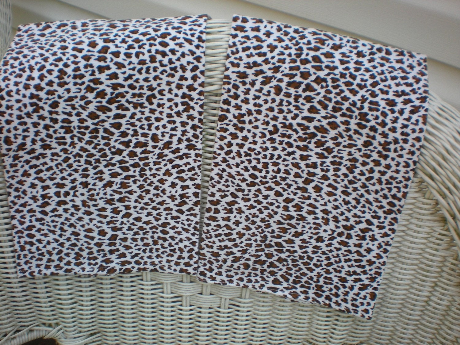leopard print tea towels all heavy cotton kitchen by LollyLinens