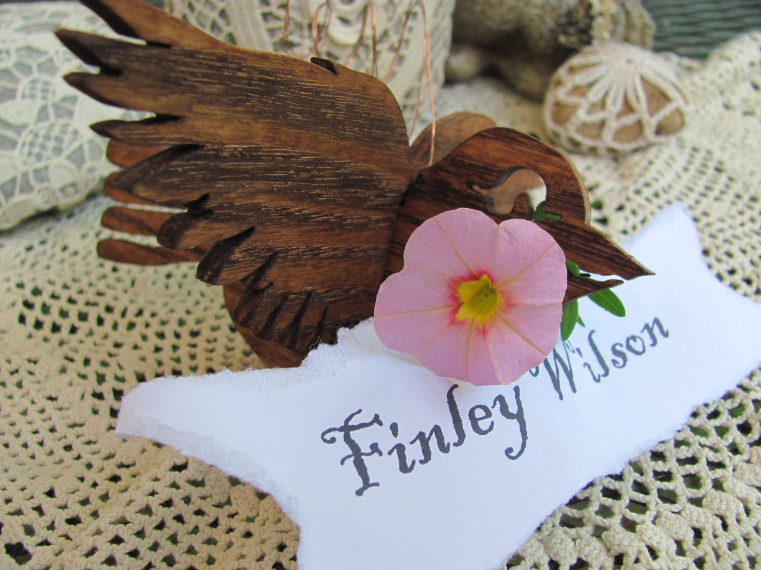 Wedding Place Card Holders - Favors  for Wedding, Baby Shower, Tea Party  - A CUSTOM ORDER