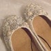 Twinkle Toes Ballet Flats...vintage lace and Swarovski crystals and pearls