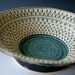 Ceramic Serving Bowl, Handmade Wheel-Thrown Stoneware, Blue Balck White by RiverStone Pottery