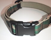 Camouflage on Khaki Polypropylene Dog Collar