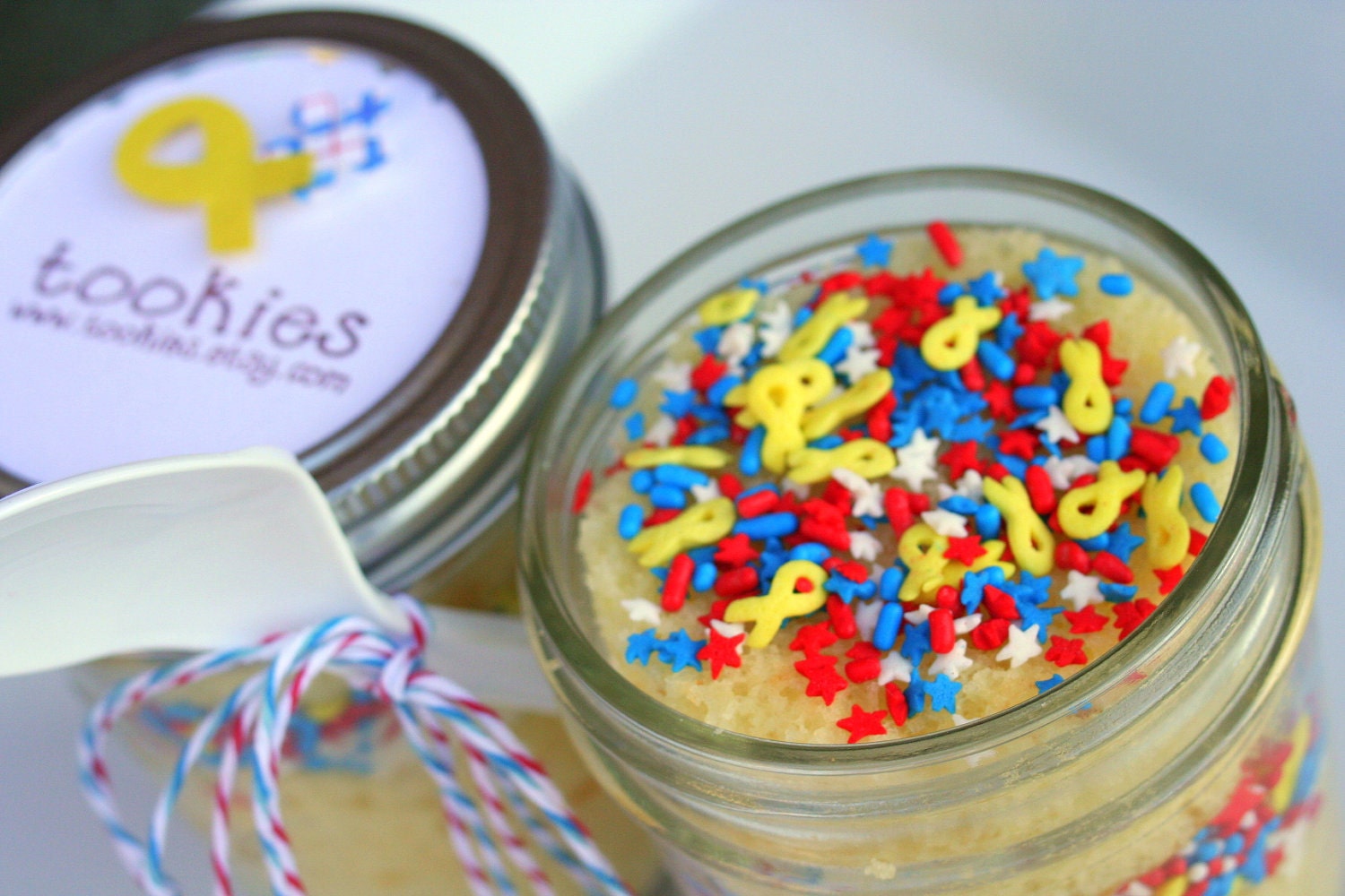 Support Our Troops French Vanilla Buttercreme Frosting Jar Cake 4 pack- FREE APO Shipping