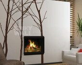 Tree Wall Sticker Wall Decal Tree Decal Art - Winter Trees 101in - set of 4 - kk104