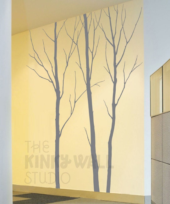 Vinyl Wall Decal Wall Sticker Tree Wall Decal Art- Winter tree 4 tree - kk129