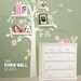Shelving Tree with Birds & Squirrels - vinyl wall sticker wall decal - KK125 - Children Baby Kid nursery Boy Girl