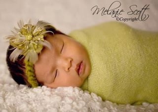 Newborn Halo, Photo Prop, Baby Halo, Newborn Headband, Baby Girl Headband, Crochet Flower Halo---Too cute:)