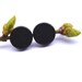 Black Stud Earrings- Darkness Stud Earrings- Black Ear Studs- Small Earrings Studs Posts- Halloween inspirations- Gift For Her. For him