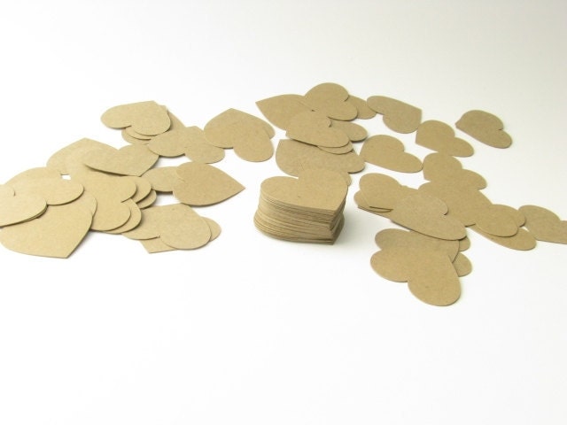 1 in Kraft Paper Hearts, Mini heart confetti