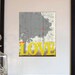 Valentines Day Love Gift, PRINT Typography Art  Inspirational Wall Art PRINT, Grow Love Tree Wall Art