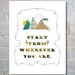 PRINT Typography Wall Art, Inspirational Wall Art PRINT, Happy Wall Art