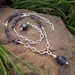 The Deep Blue beaded necklace, sodalite, iolite, white pearls and sterling silver, one of a kind