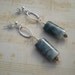 Eagle eye jasper stone earrings, sterling silver post