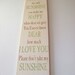You Are My Sunshine Large Wood Sign Distressed Finish