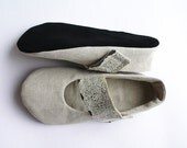 CUSTOM ORDER Ballet flats women shoes handmade natural flower strap