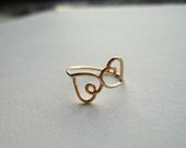 Double Heart Ring 14K Gold Filled