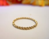 14K Gold Filled Stacking  Small Twist