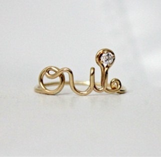 Oui Ring 14K Gold Filled - with cz
