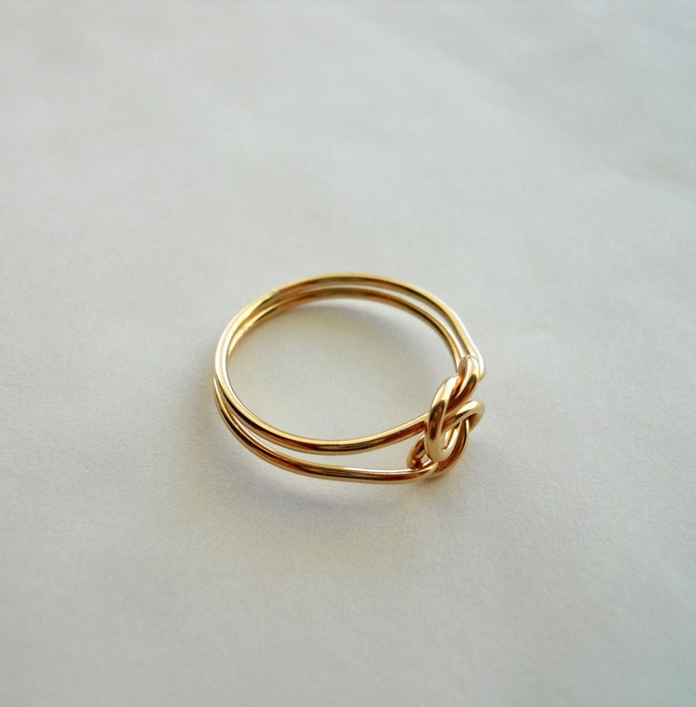 Love Knot 14K Gold Filled Infinity Ring
