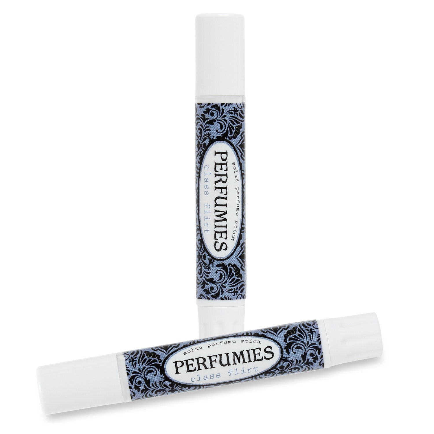 Solid Perfume Stick - CLASS FLIRT: Travel Size Fragrance - All Natural Base - pomelo, bergamot, vanilla, sandalwood, musk, patchouli