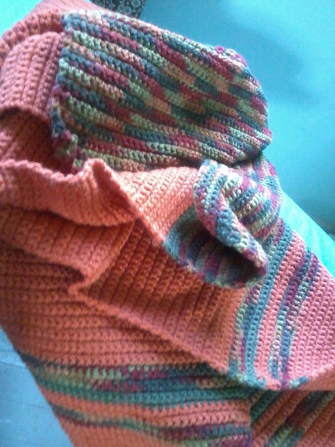 Handmade Blanket  "Shades of Fall"